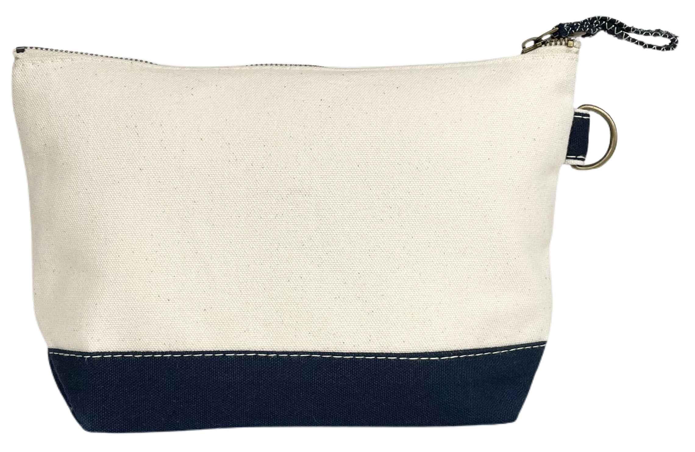 Canvas Pouch: Navy & Red