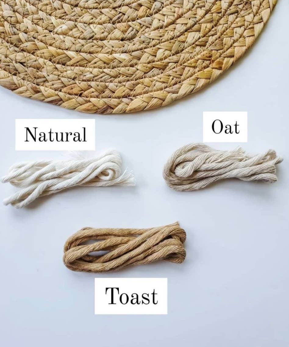 Macrame Diamond Bookmark: Toast, Canyon, Cloudy Blue