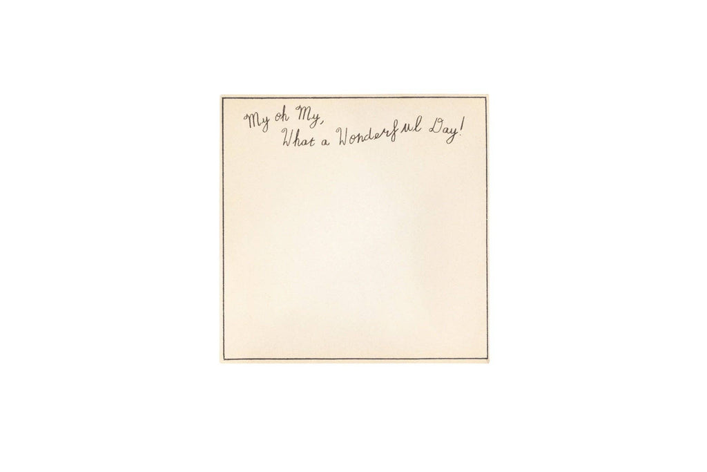 What A Wonderful Day Small Notepad