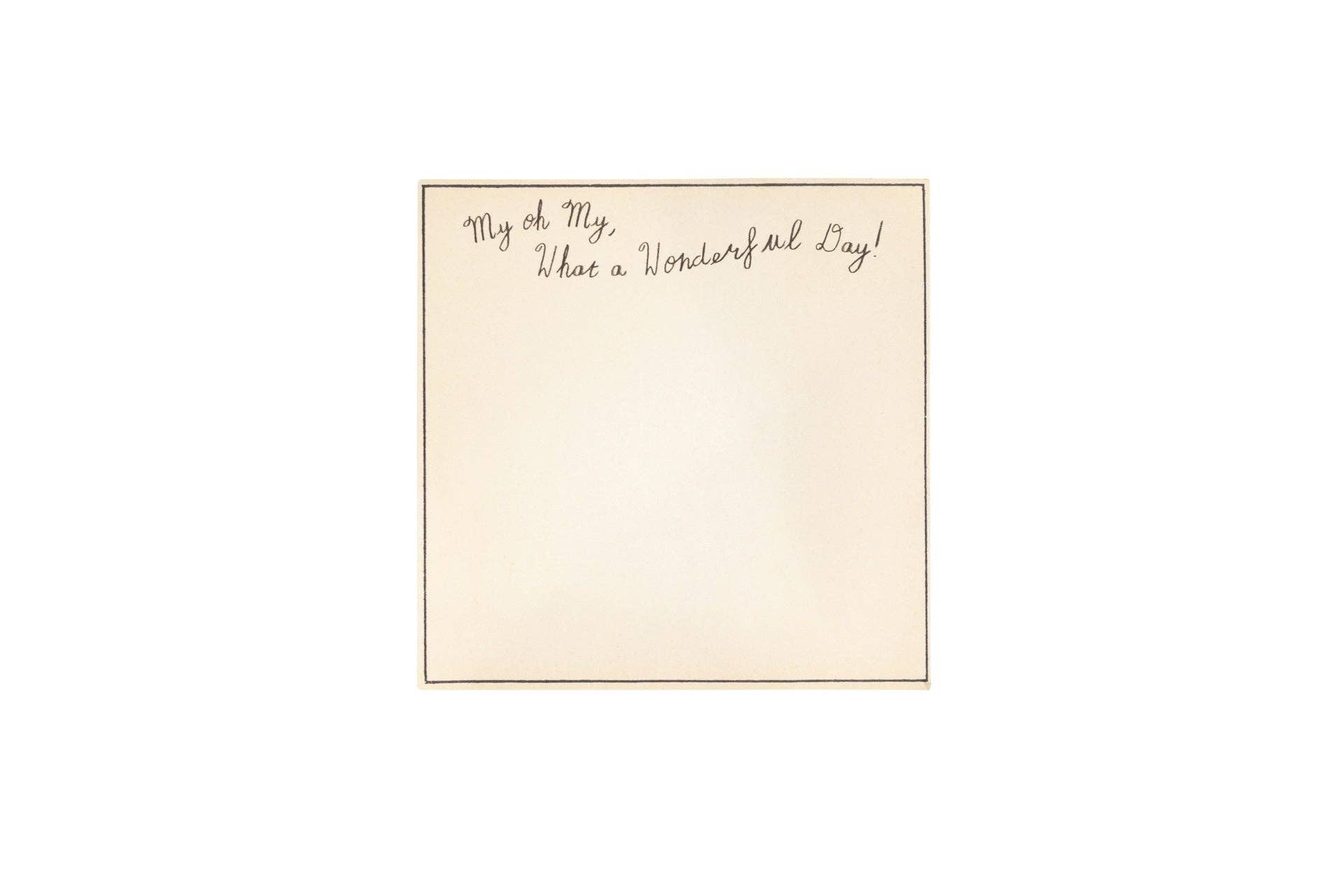 What A Wonderful Day Small Notepad