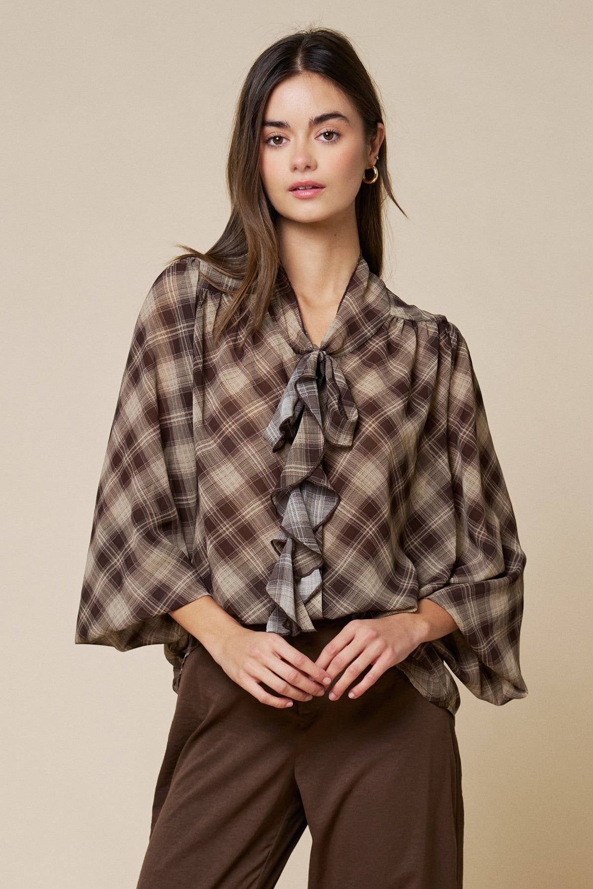 The Benny Plaid Blouse