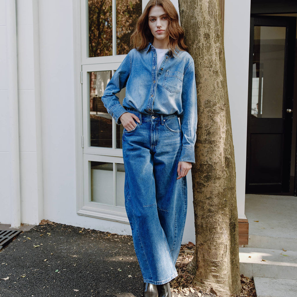 The Tailored Barrel Jean