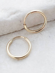 Gold-Filled Tiny Endless Huggie Hoops
