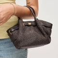 Selena Mini Crossbody: Natural and Chocolate