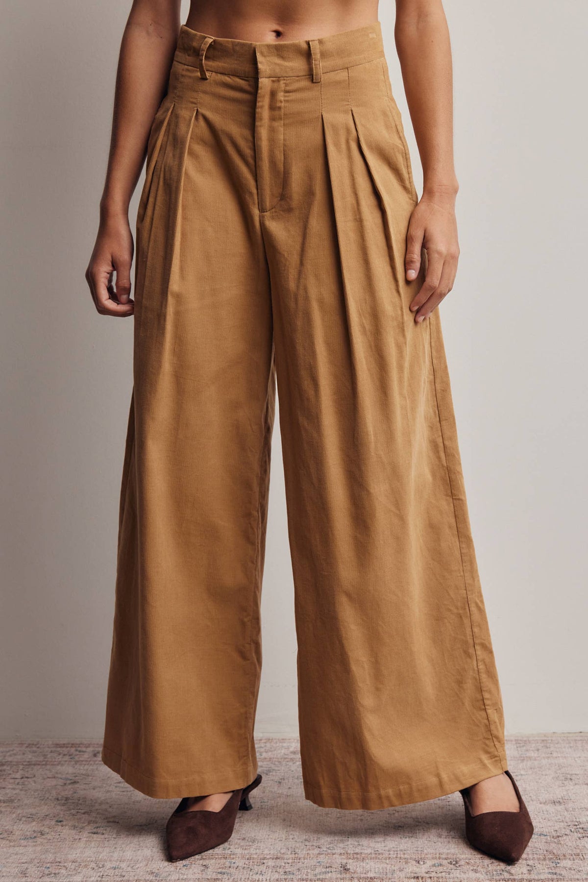 The Maggie Wide Leg Corduroy Pant