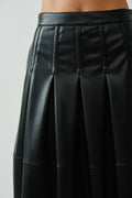 The Anna Vegan Leather Skirt