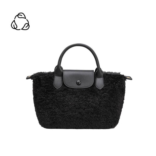 The Winnie Black Top Handle Bag