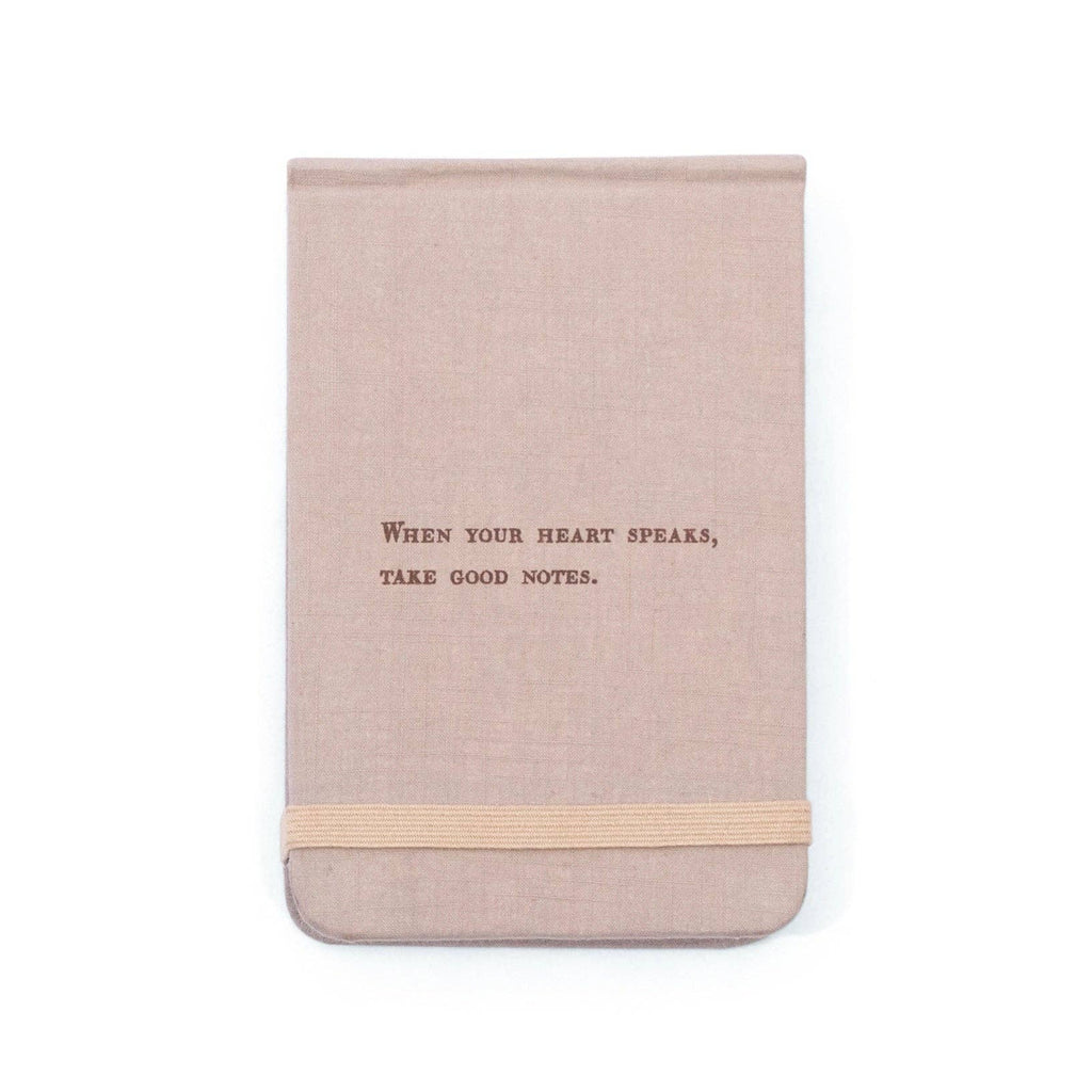 When Your Heart Speaks Fabric Notebook