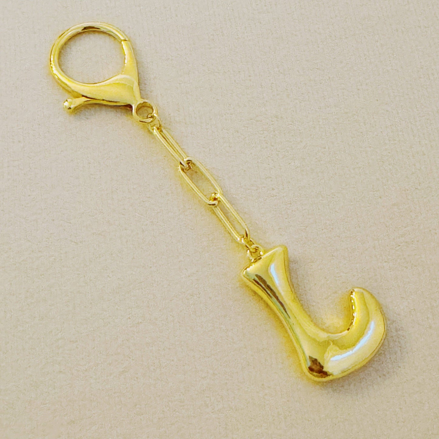 Balloon Letter Initial Bag Charm