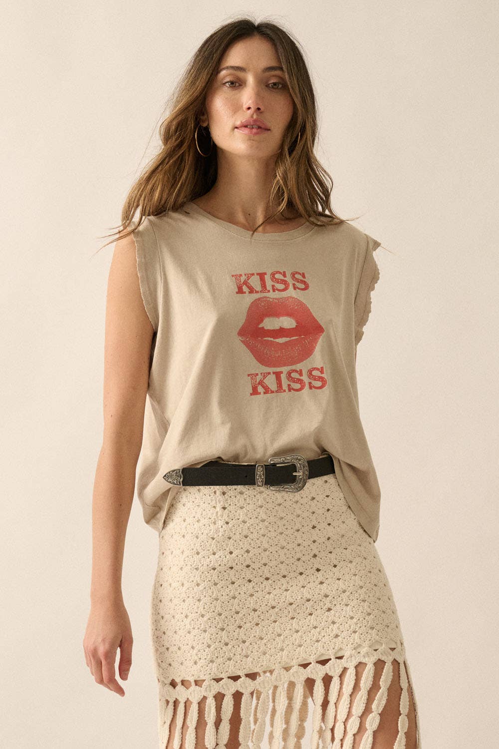 Kiss Kiss Vintage Tee