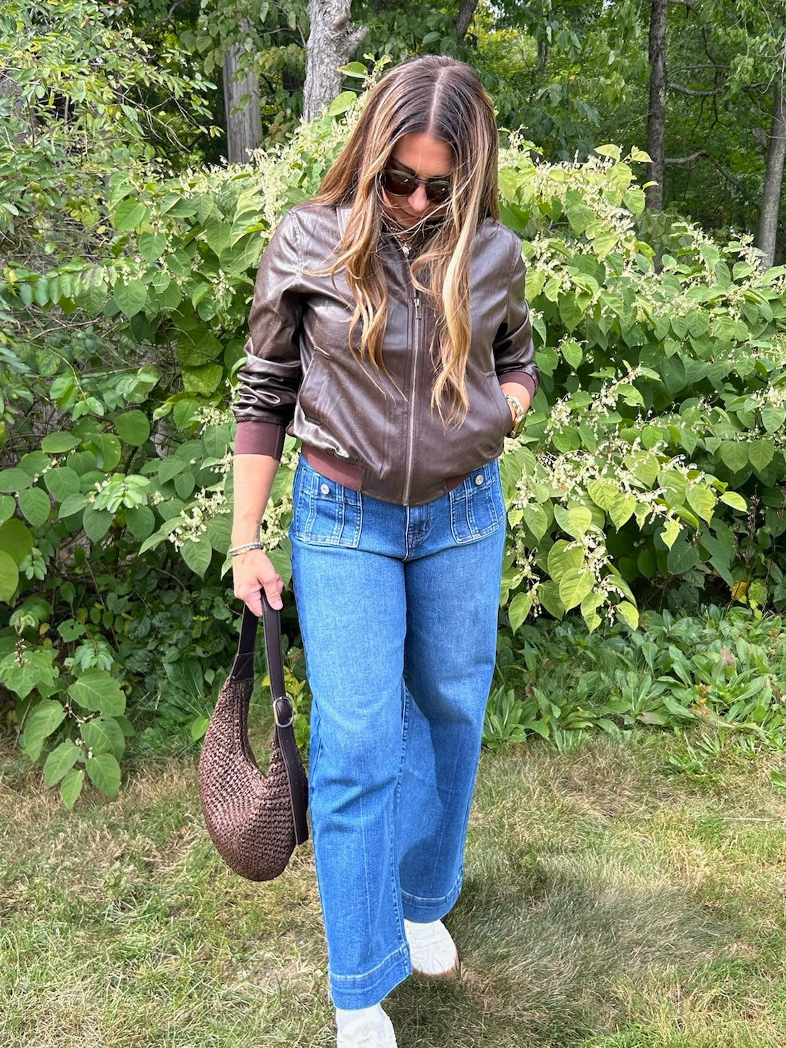 The Jenna Leather Bomber