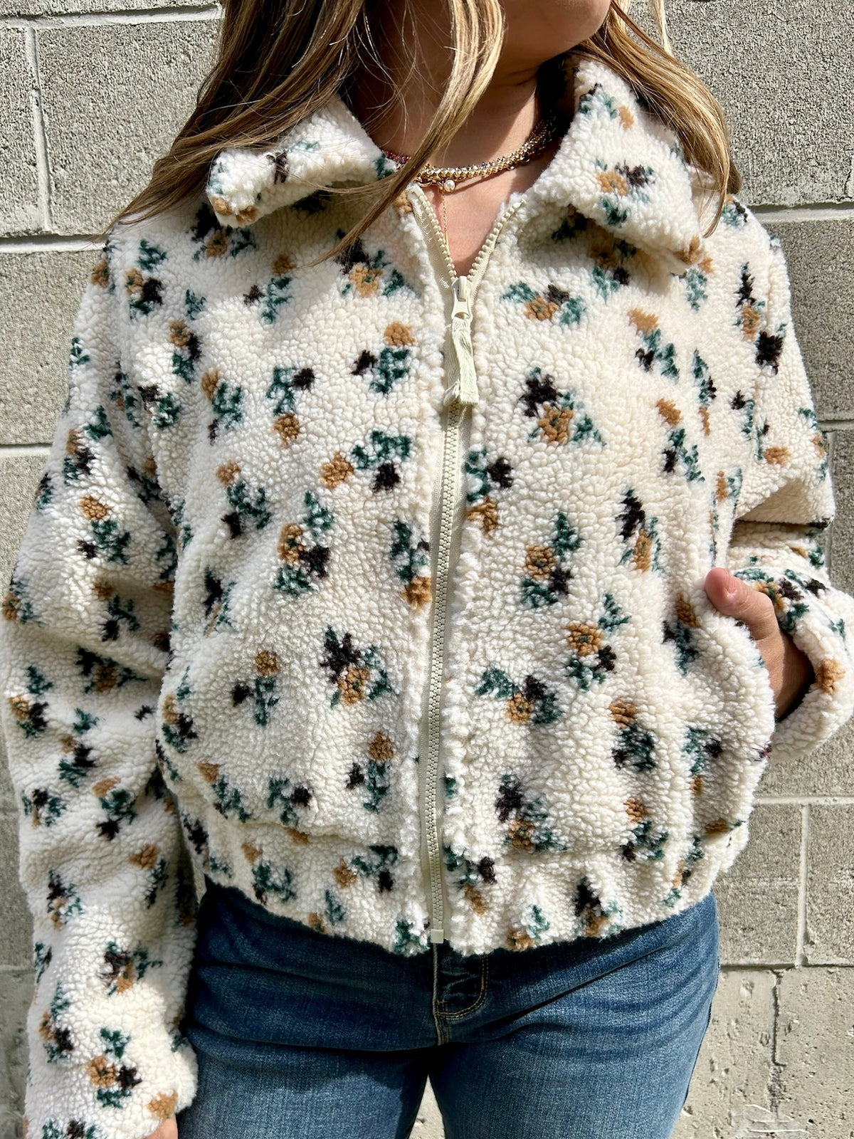 The Hannah Floral Fleece Jacket