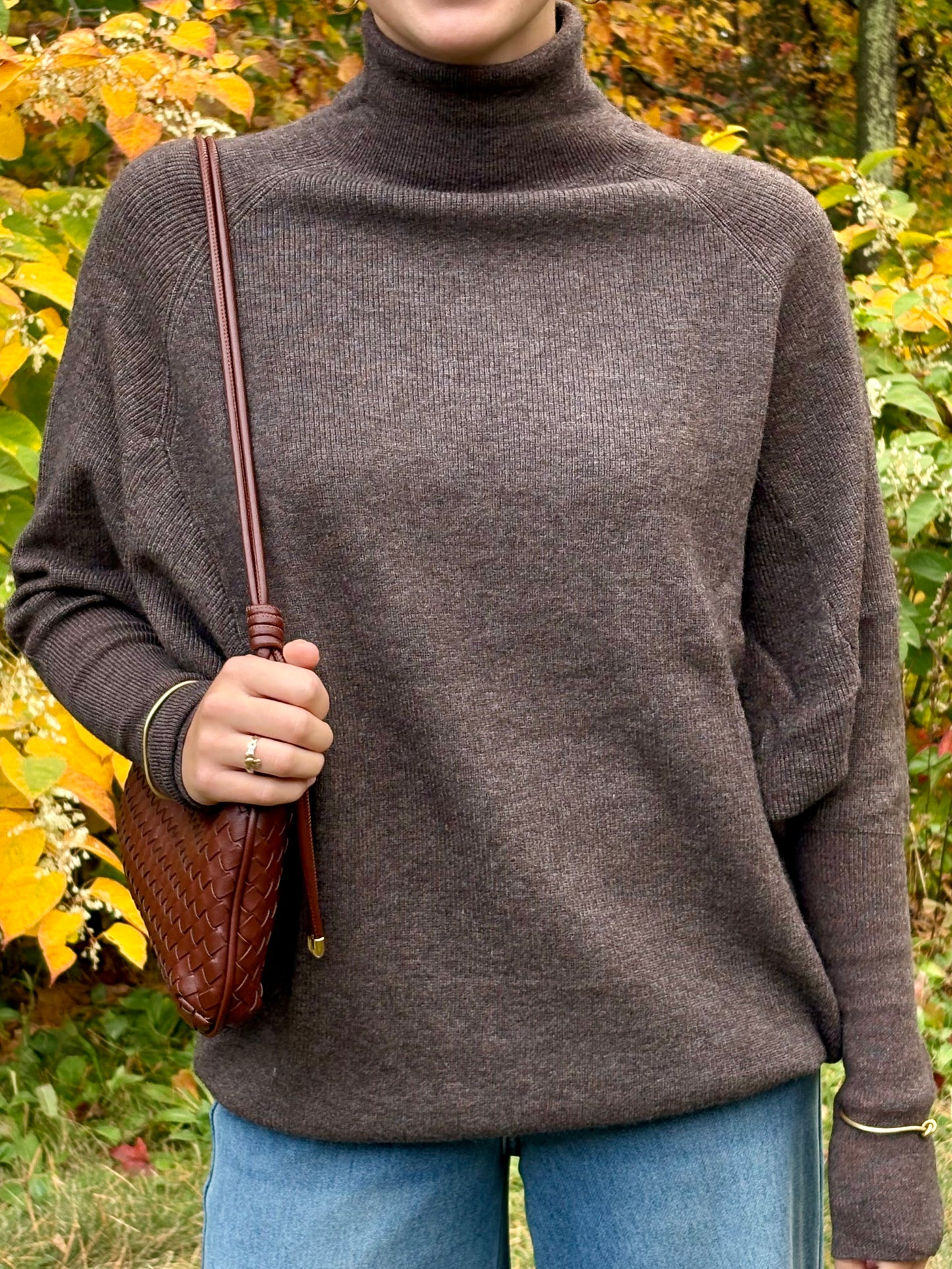 The Becca Turtle Neck Dolman Sweater