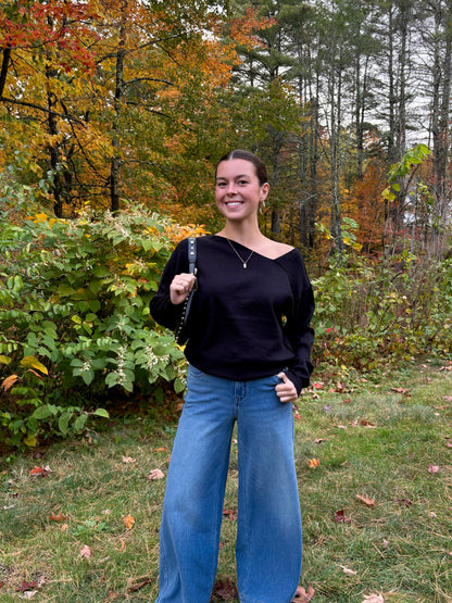 The Sara Asymmetric Sweater