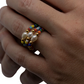 Lola Seed Bead and Freshwater Pearl Stretch Ring