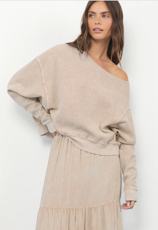 Maggie Off Shoulder Sweatshirt