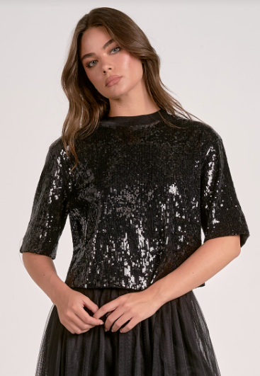 The Muse Sequin Top