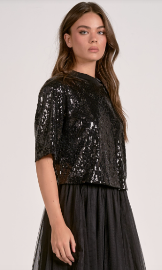 The Muse Sequin Top