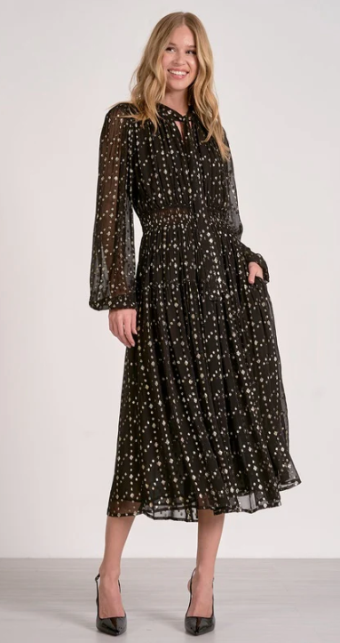 The Holly Tie Neck Maxi Dress