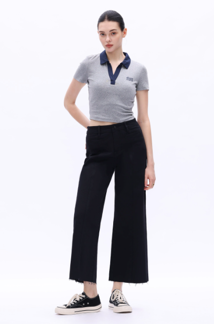 The Shelly Black Denim Pant