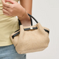 Selena Mini Crossbody: Natural and Chocolate