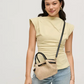 Selena Mini Crossbody: Natural and Chocolate