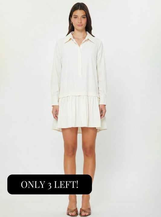 The Stevie Drop Waist Shirt Dress