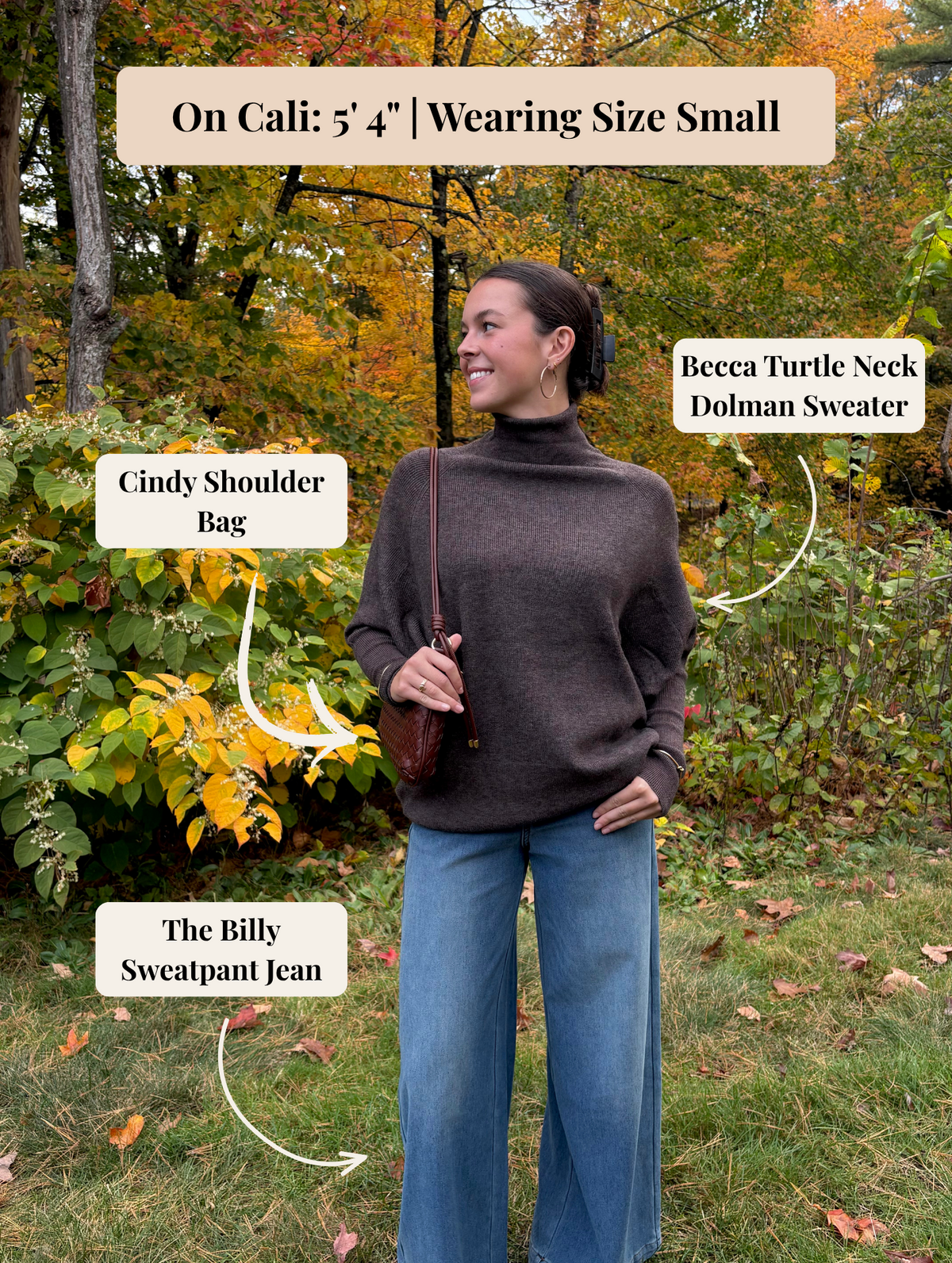 The Becca Turtle Neck Dolman Sweater