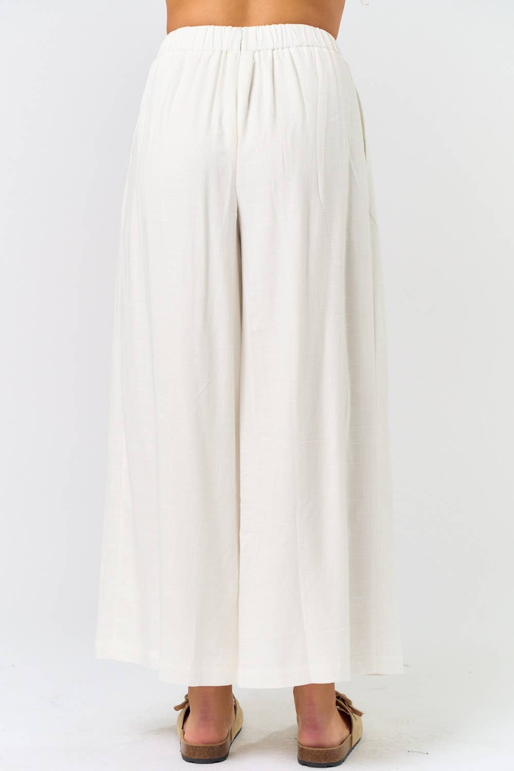 Pleated Wide Leg Pant