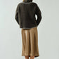 A-Line Satin Midi Skirt