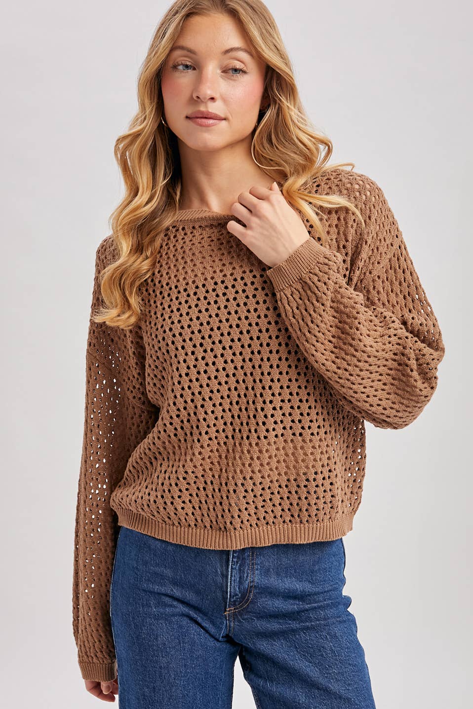 The Cory Sweater: Mocha & Natural