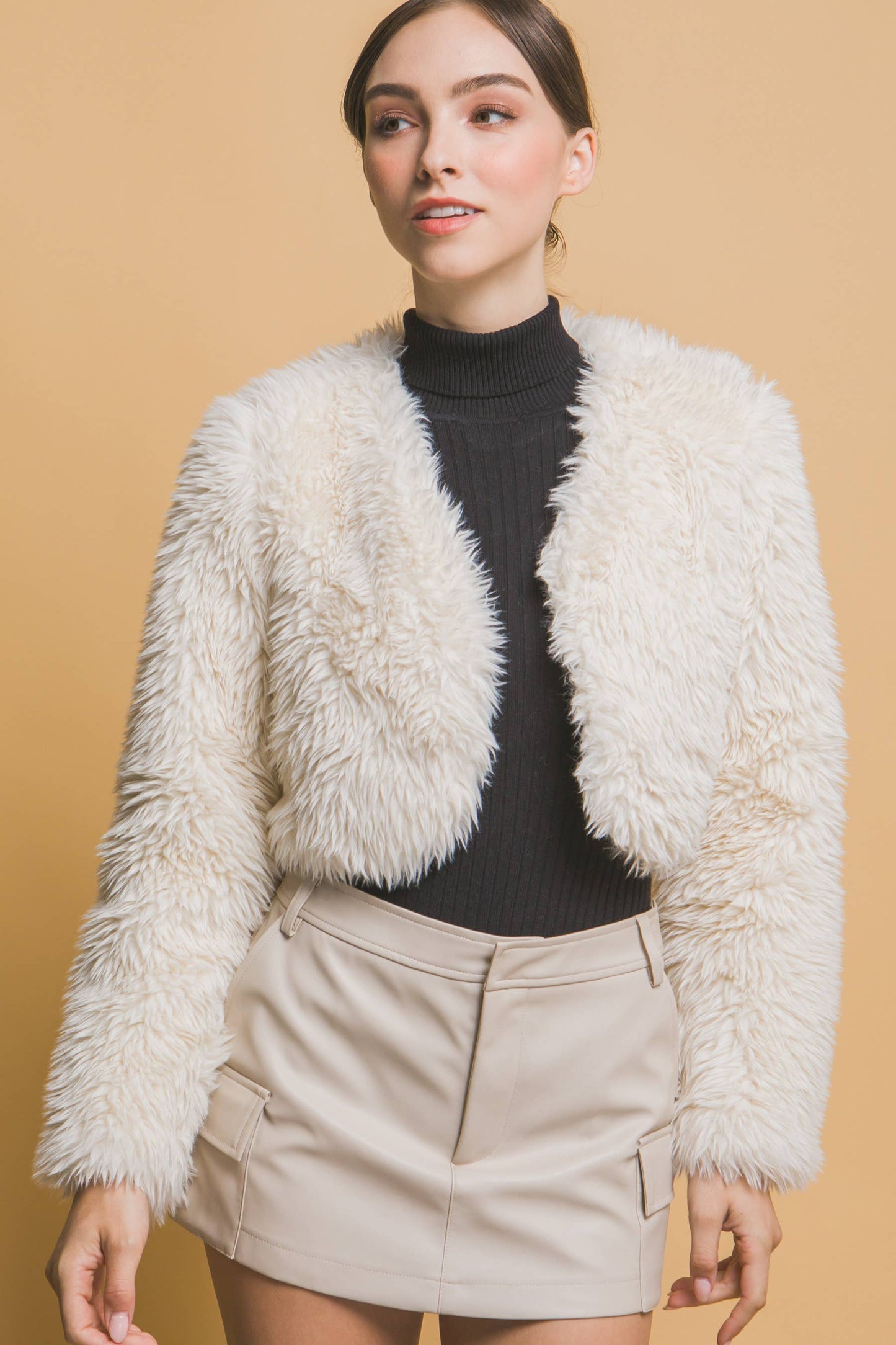 The Halston Faux Fur Jacket