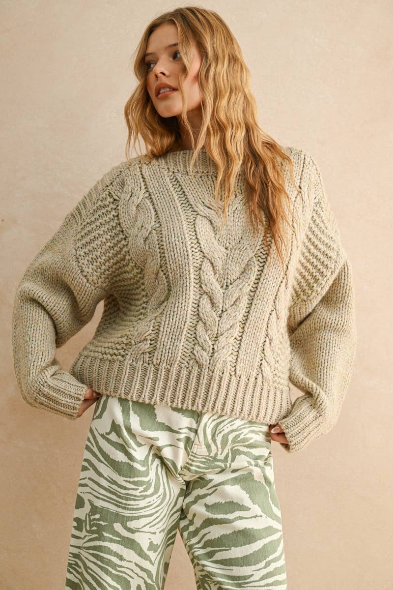 The Classic Chunky Cable Knit Sweater