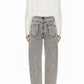 The Crew Gray Barrel Jean