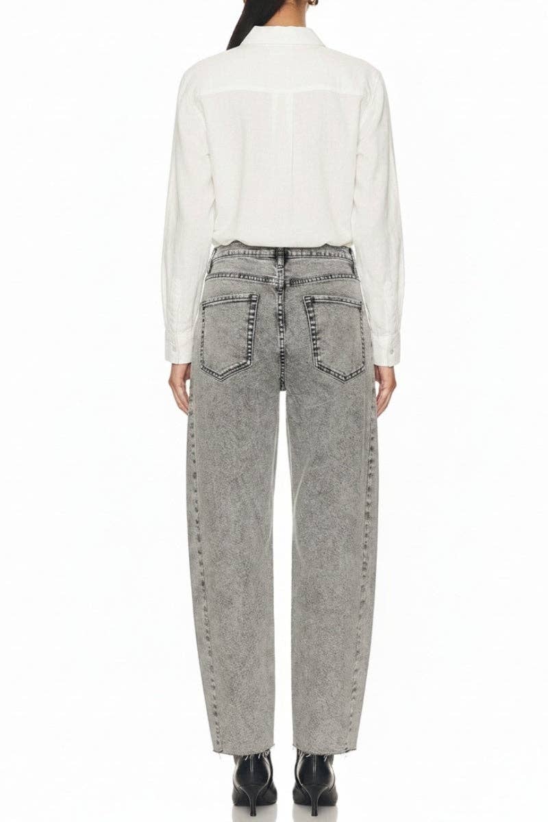 The Crew Gray Barrel Jean