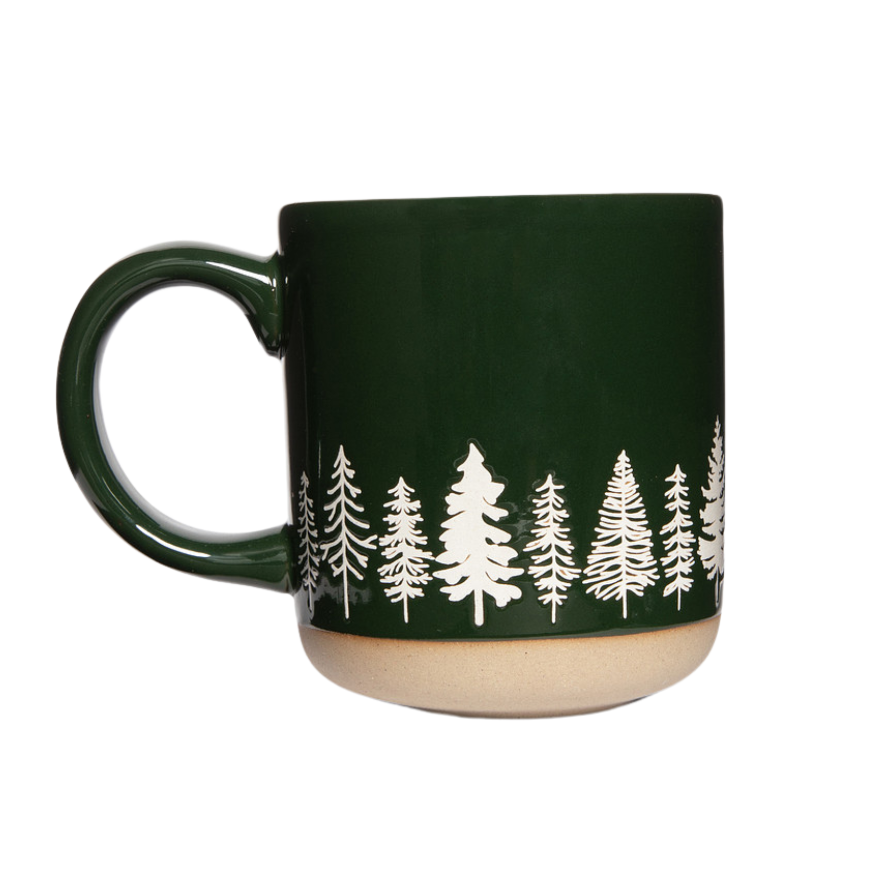 Pine Trees Stoneware Coffee Mug