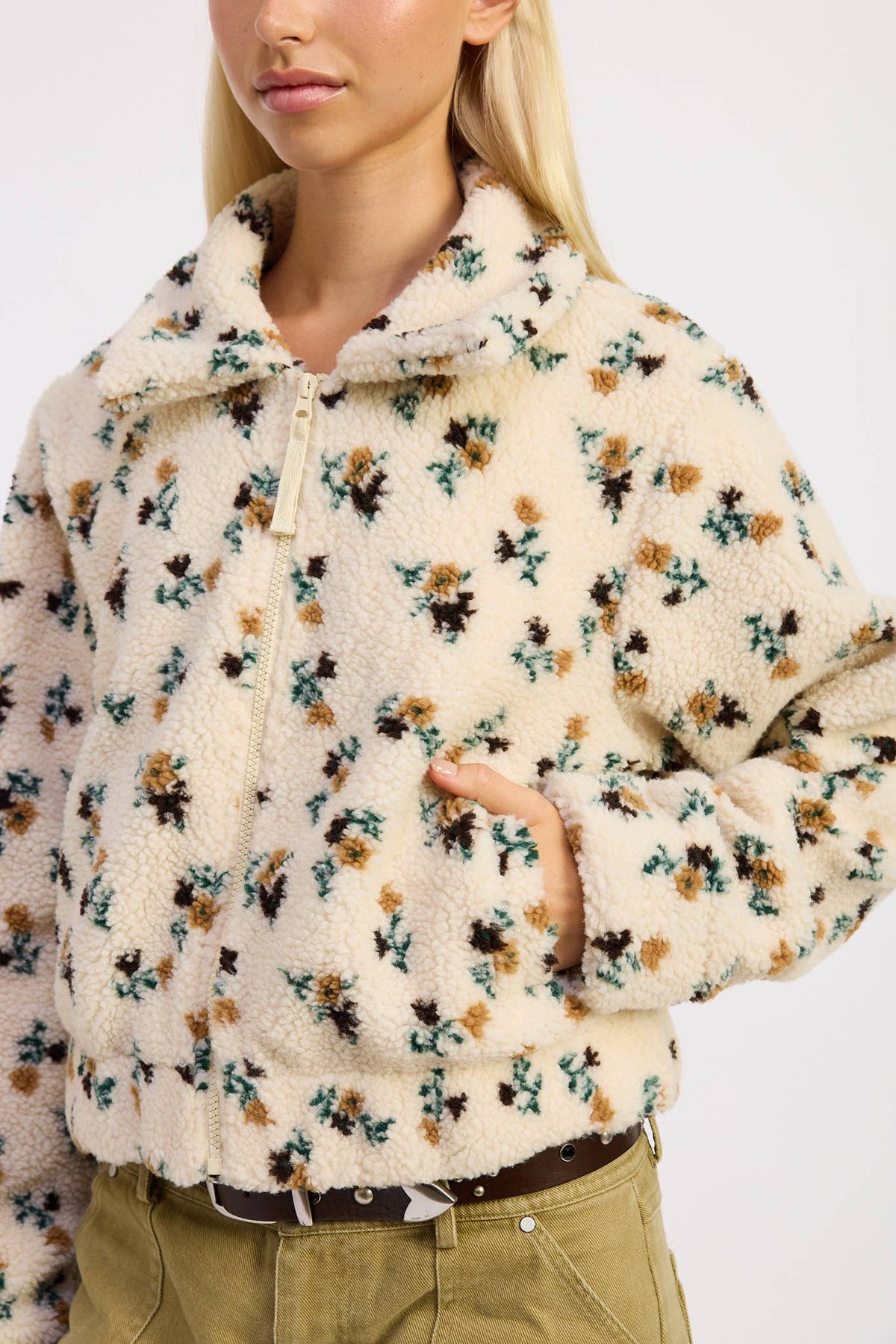 The Hannah Floral Fleece Jacket