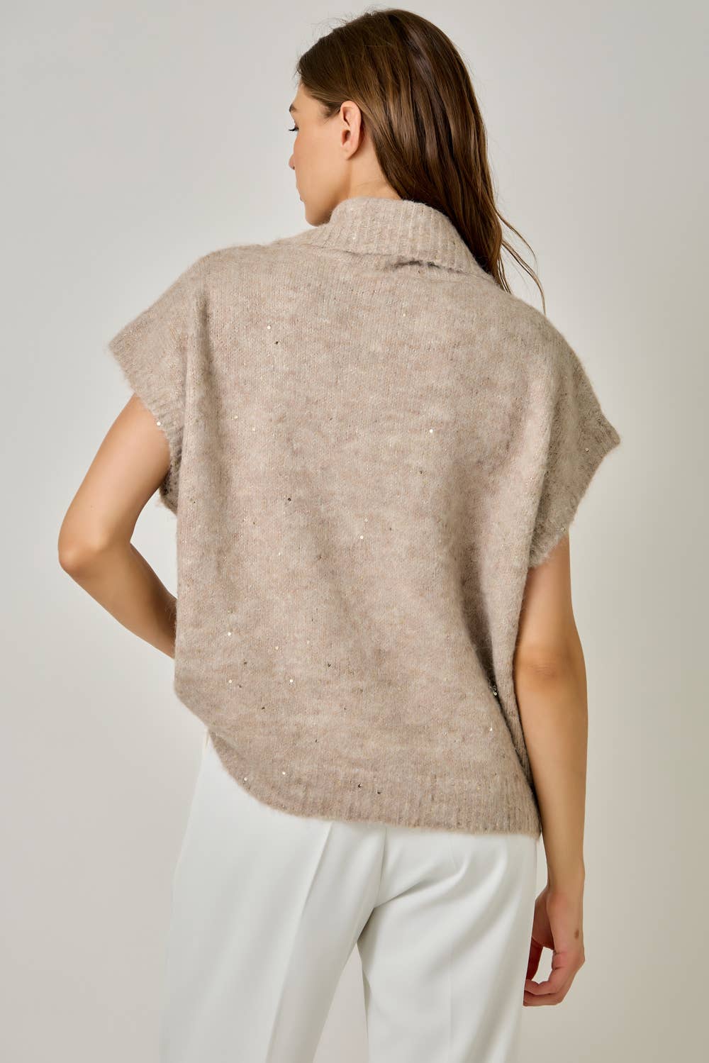 The Lowen Turtleneck Sequin Sweater