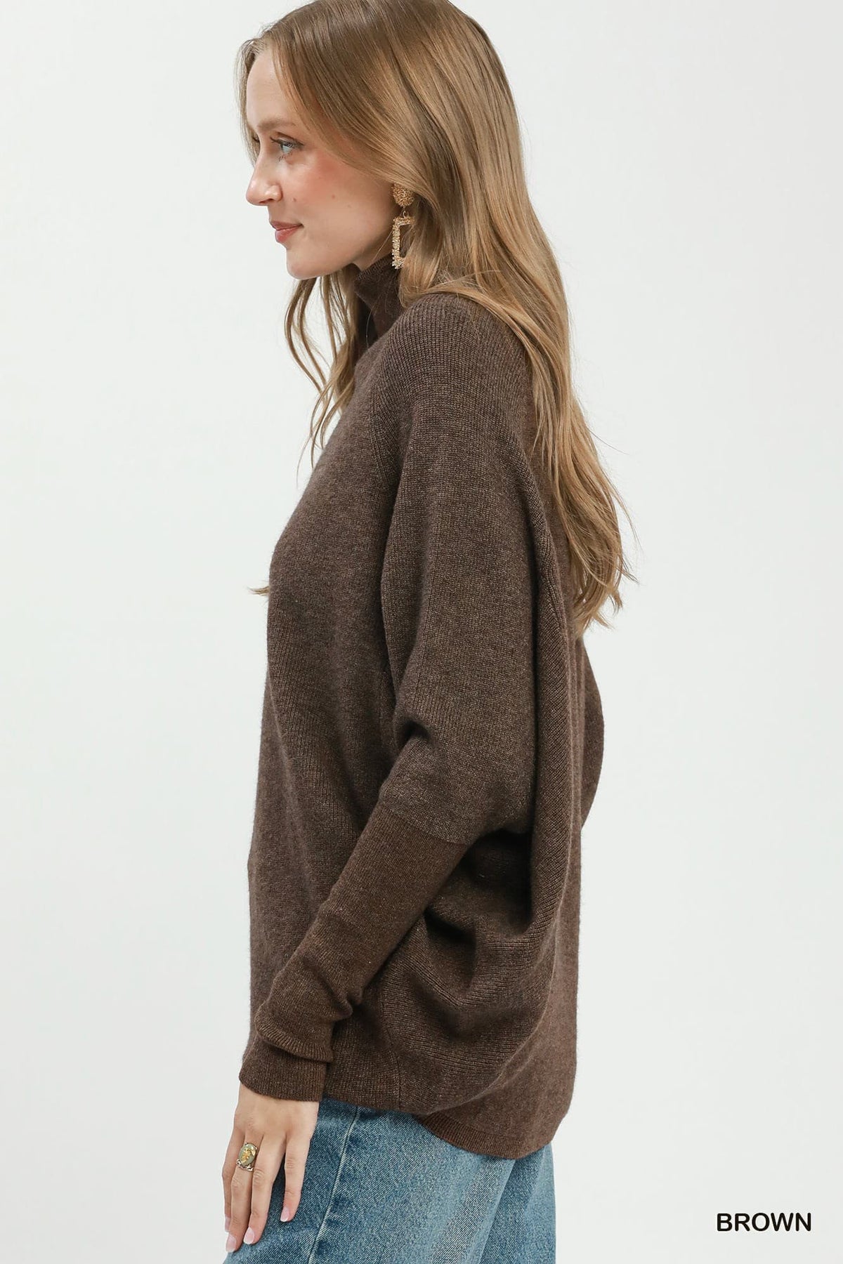 The Becca Turtle Neck Dolman Sweater