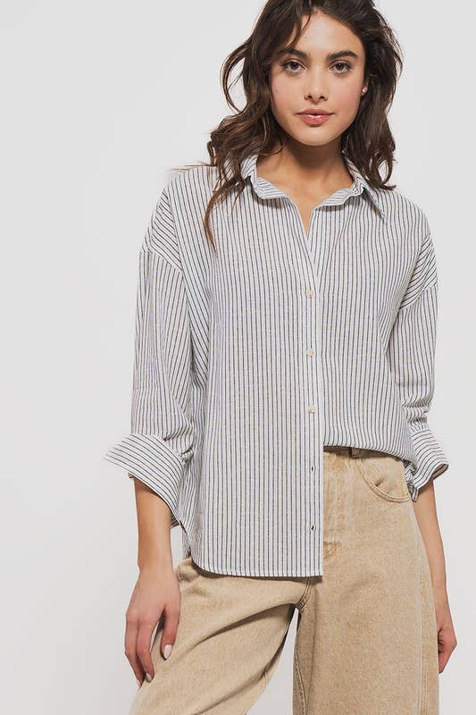 The Striped Button Down Shirt