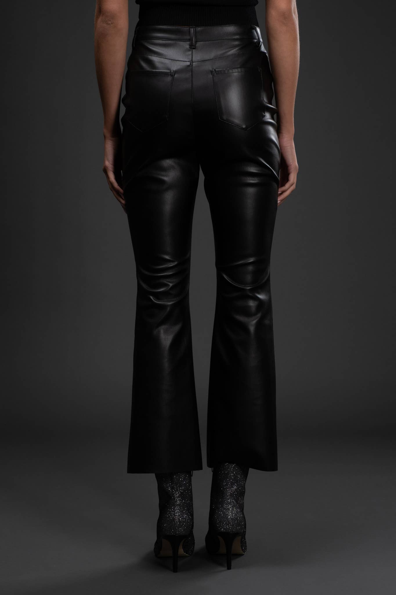 The Beckham High Waisted Faux Leather Pant