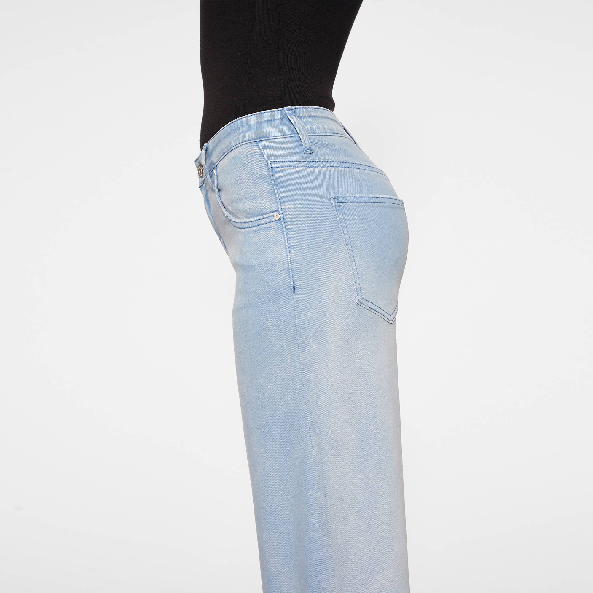 The Griffin Mid Rise Wide Leg Jean