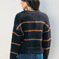 The Masha Striped Button Cardigan