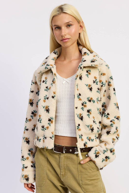 The Hannah Floral Fleece Jacket