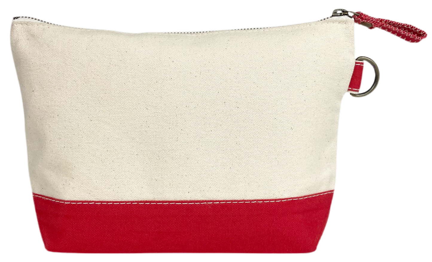 Canvas Pouch: Navy & Red