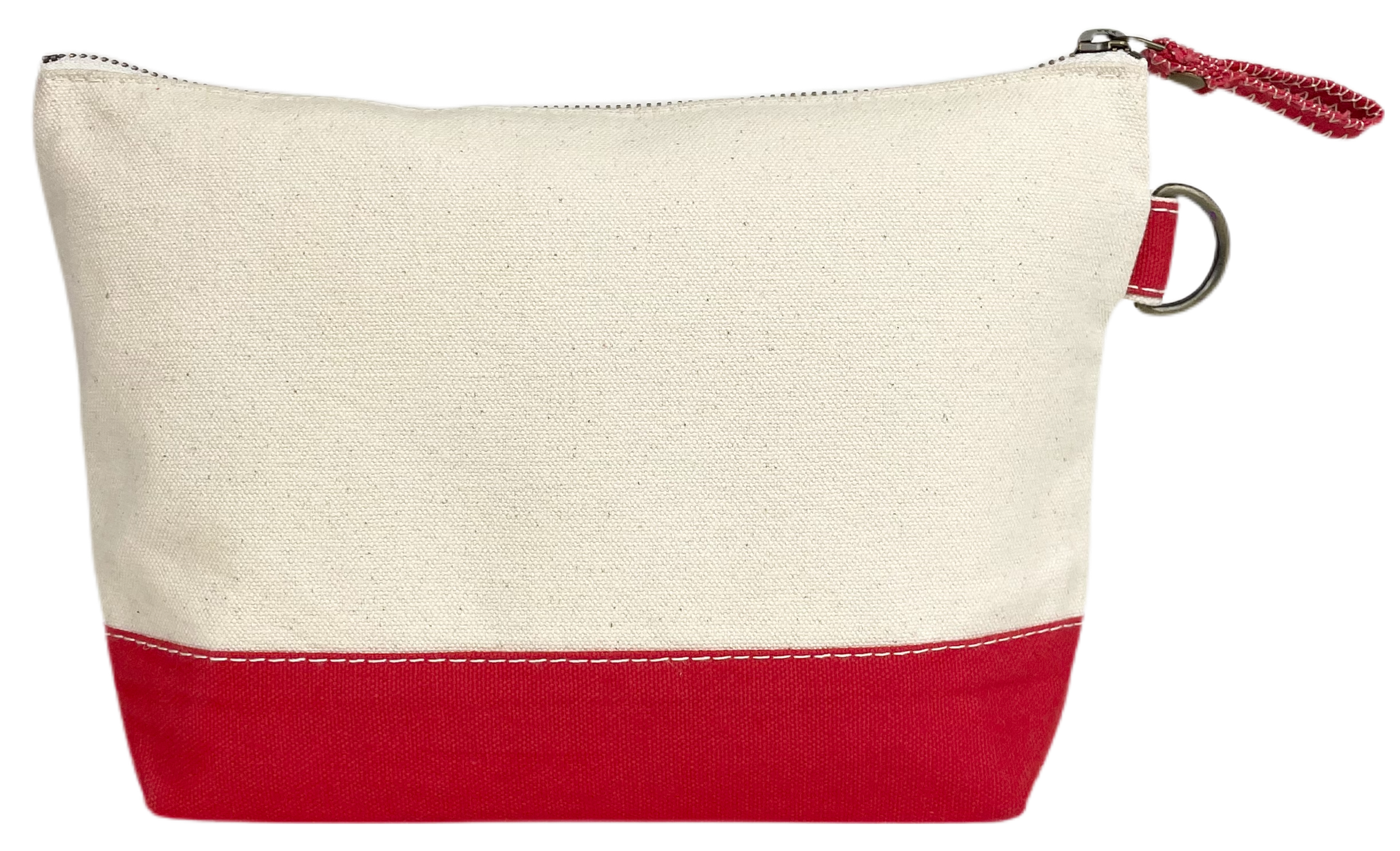 Canvas Pouch: Navy & Red