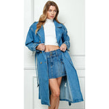 The Serena Denim Trench Coat