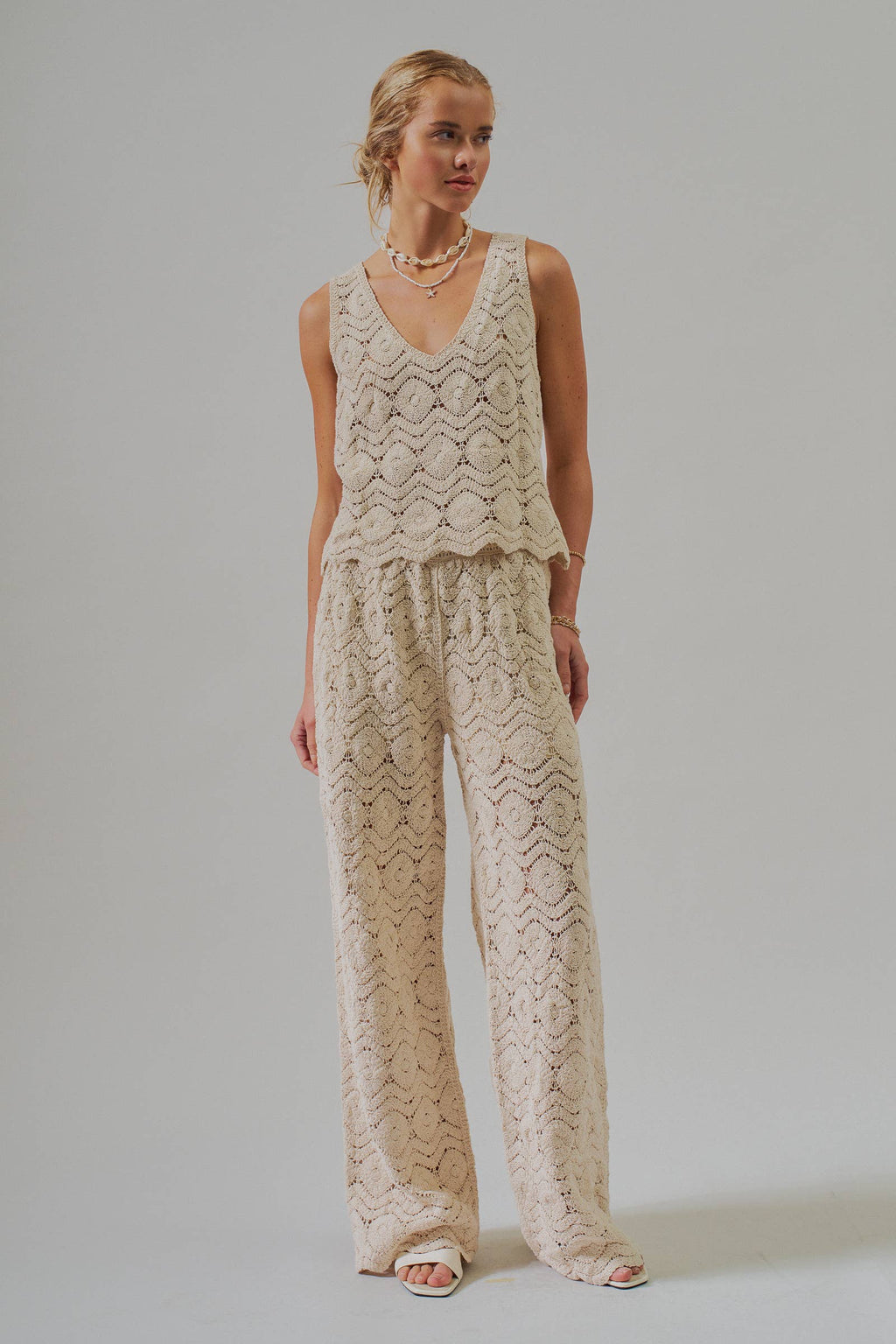 Natural Crochet Tank