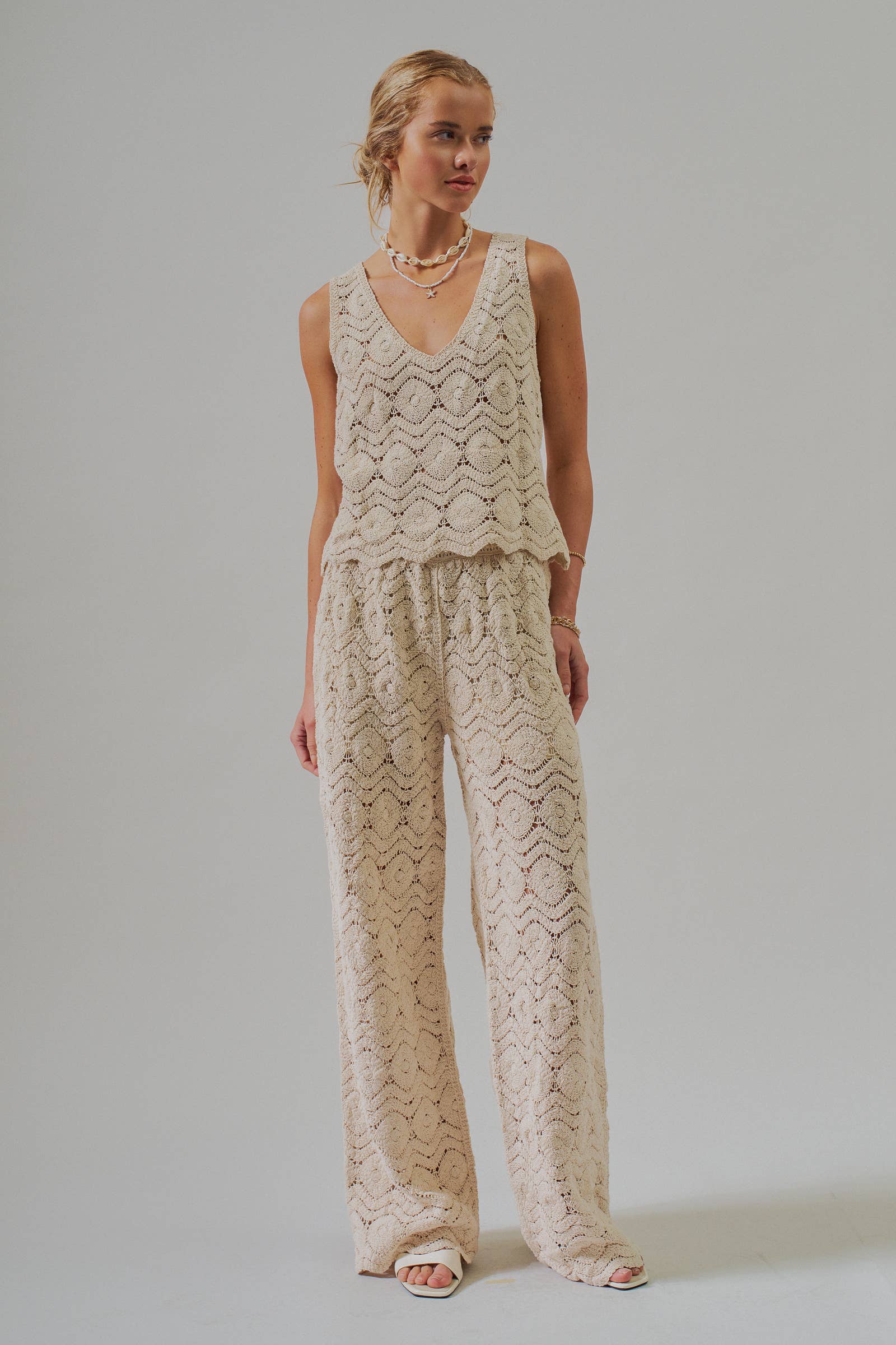 Natural Crochet Tank