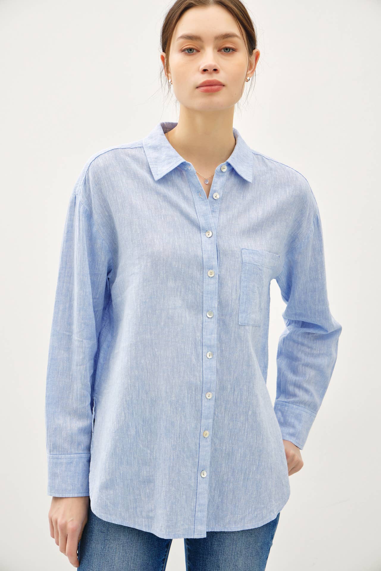 The Everyday Button Down Linen Shirt